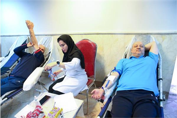 NOC Sec-Gen and VP participate in the Blood Donation Campaign