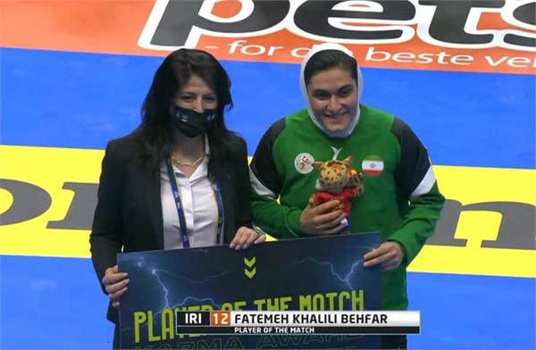 Iranian Women’s Handball Goalkeeper Titled “Best Player”