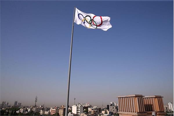 Largest IOC Olympic Flag Raised in Iran NOC